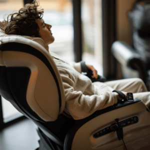 How long can a person sit in the massage chair